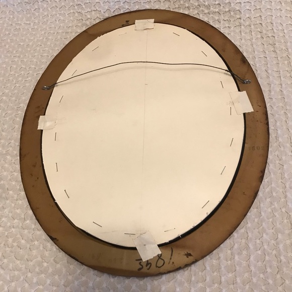 Vintage Kitten wall hanging handmade felted artwork orange tabby cat oval frame - Picture 7 of 7